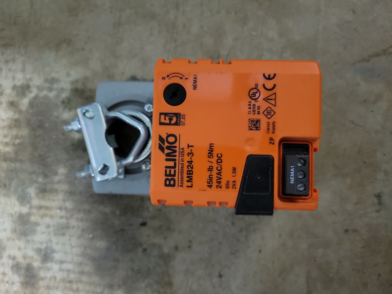 BELIMO 24VAC/DC On/Off, Floating Non-Spring Return Damper Actuator