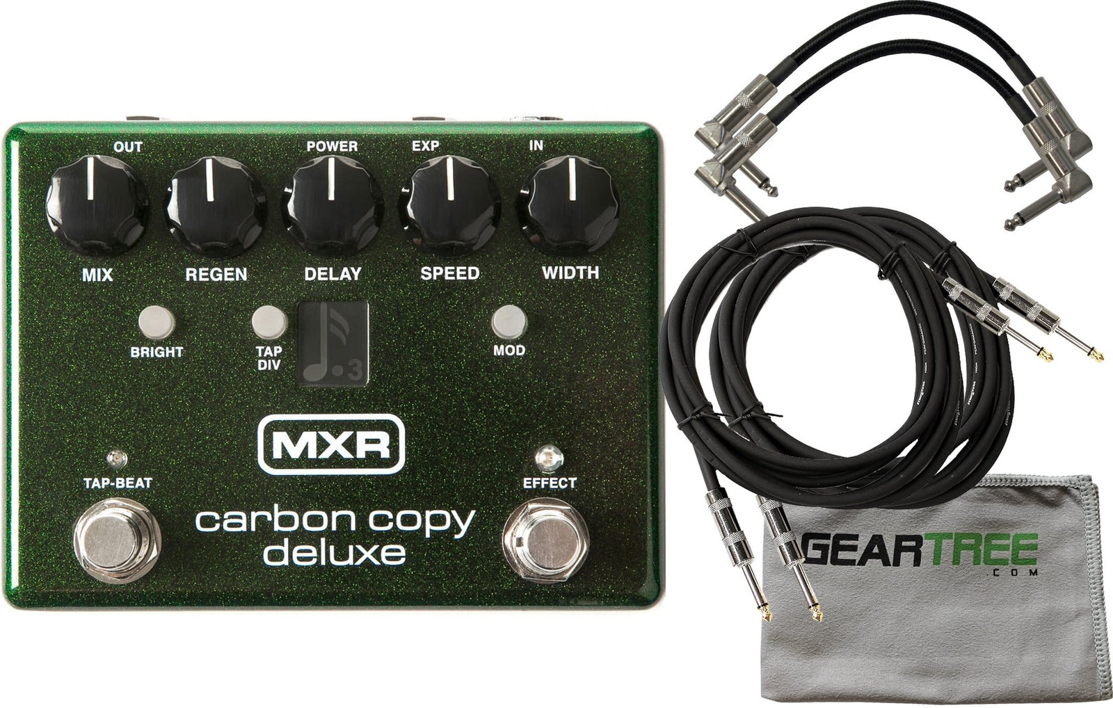 MXR M292 Carbon Copy Deluxe Analog Delay w/ Geartree Cloth and 4 Cables