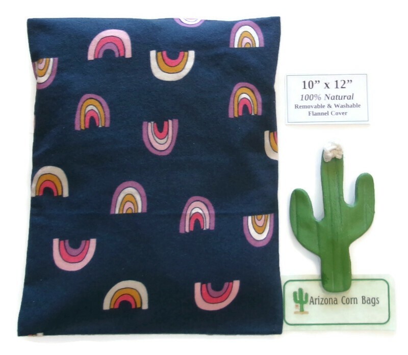 CORN Heating Bag w/WASHABLE Cover 10" x 12" Sectioned~ LOWER BACK~100% Natural!