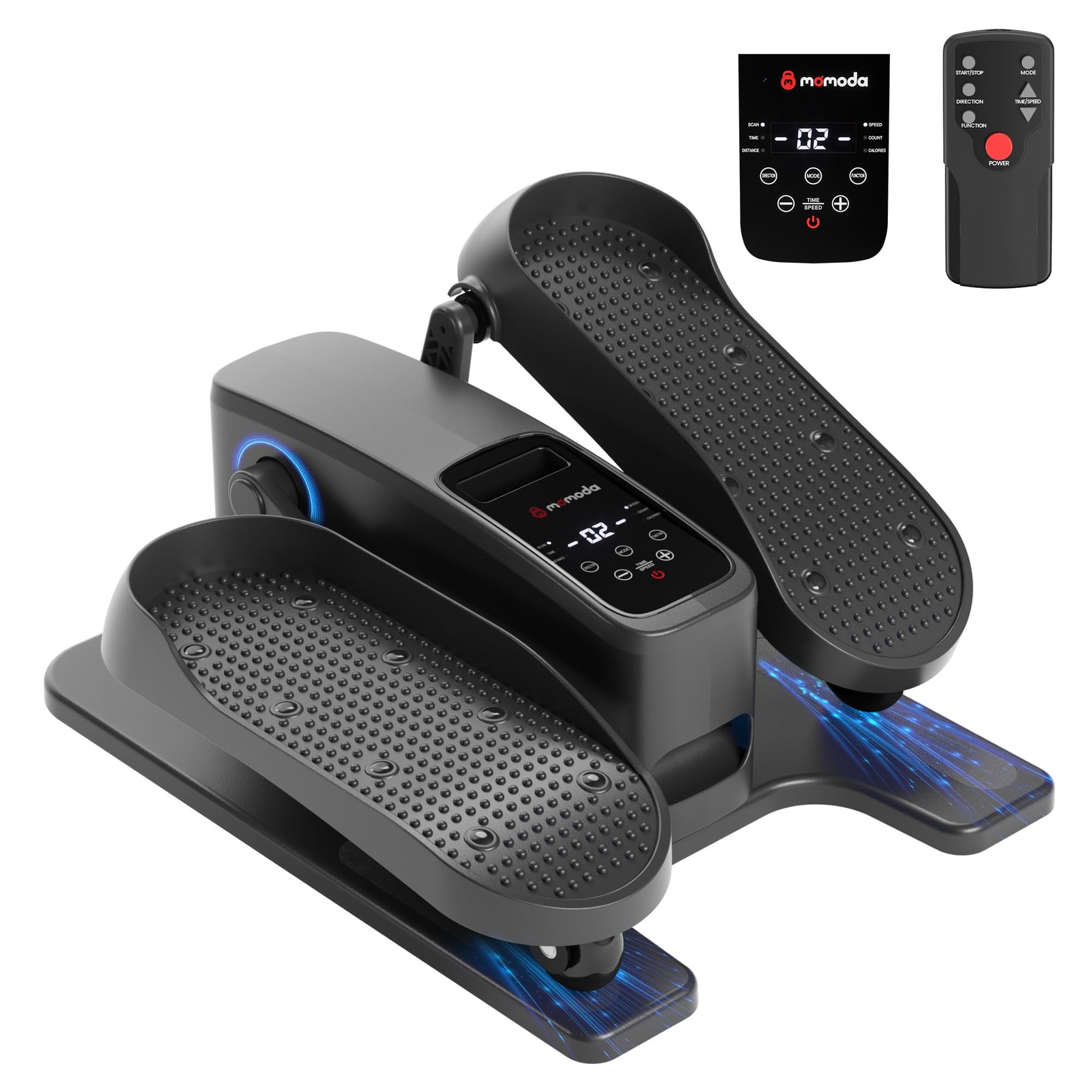 Under Desk Elliptical Machine 2 In 1 Electric Seated Pedal Exerciser 12 Settings