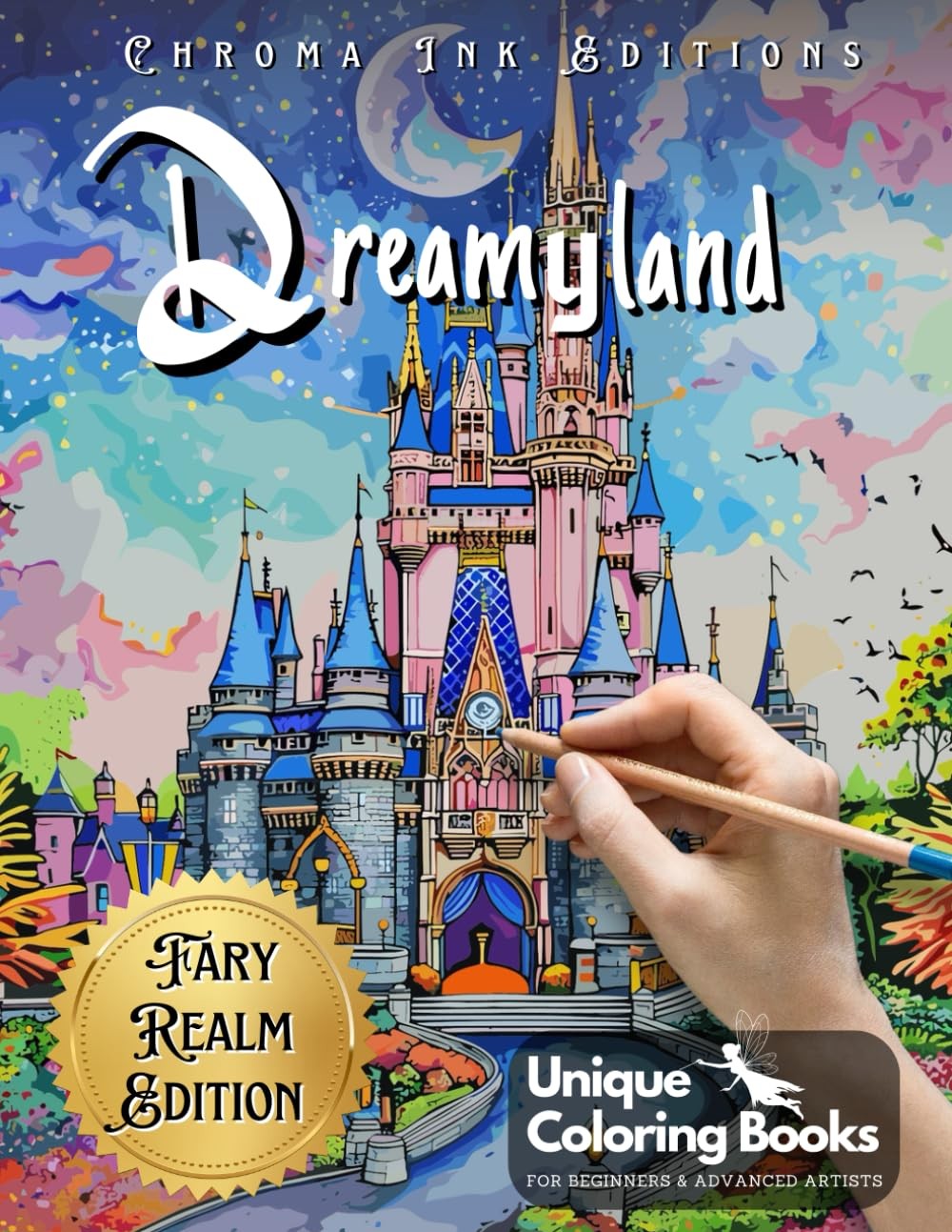 Dreamyland: A Bold and Easy Adult Coloring Book for Alcohol Markers with Fairy a