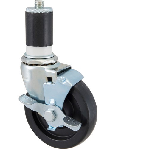 Caster Stem Black with Brake for Mavrik 1201067