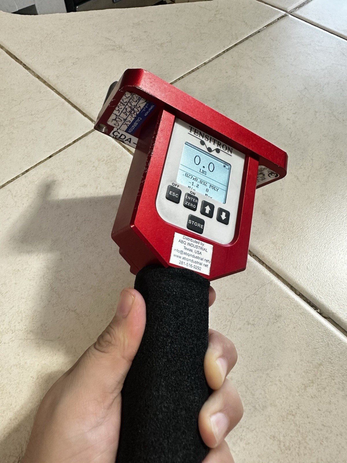 TENSITRON STX-250-1 DIGITAL STRAP TENSION METER