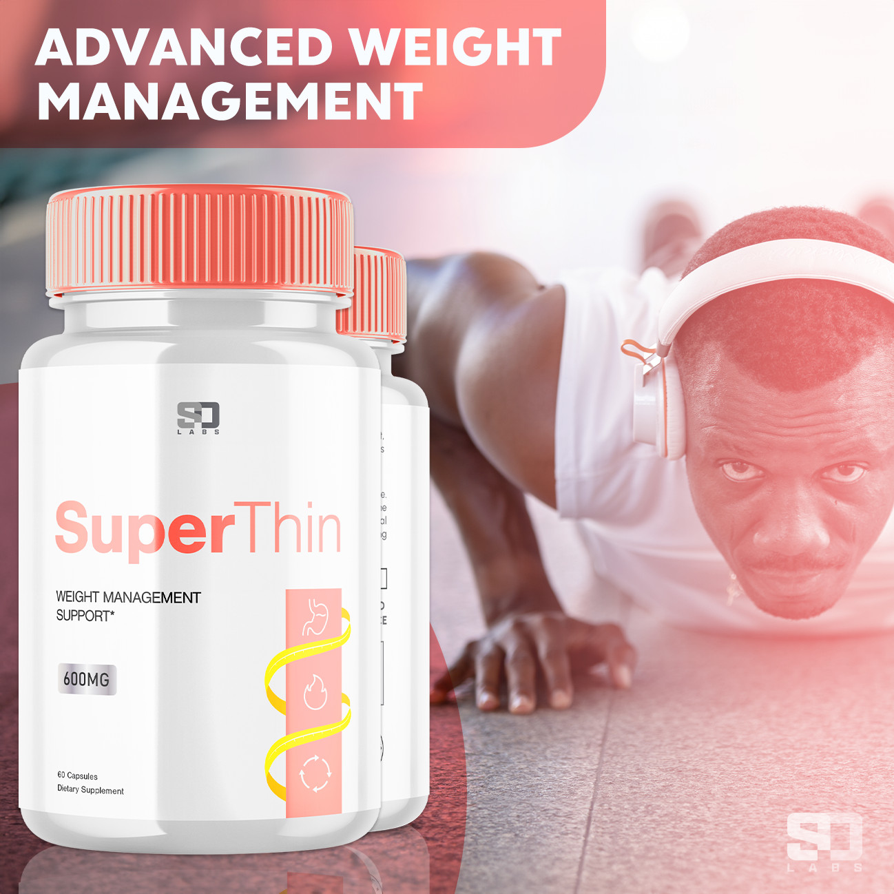 SuperThin - Advanced Weight Support Supplement Natural Formula (3 Pack)