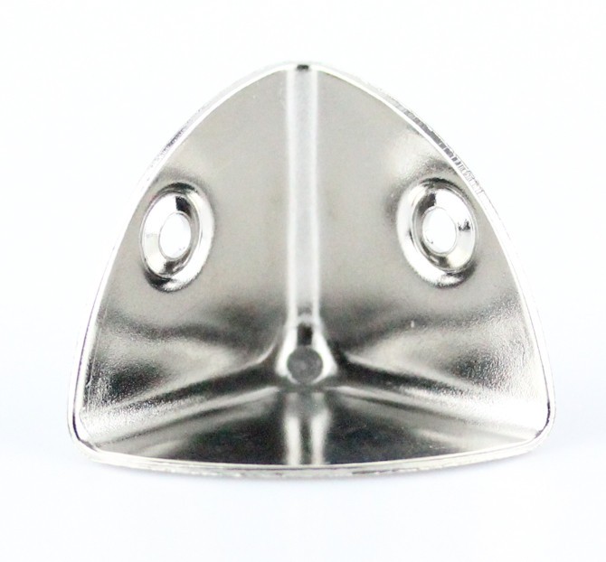 (5 Pack) Single Protective Box Corner - Bright Nickel  1 inch DL-C1011-NP
