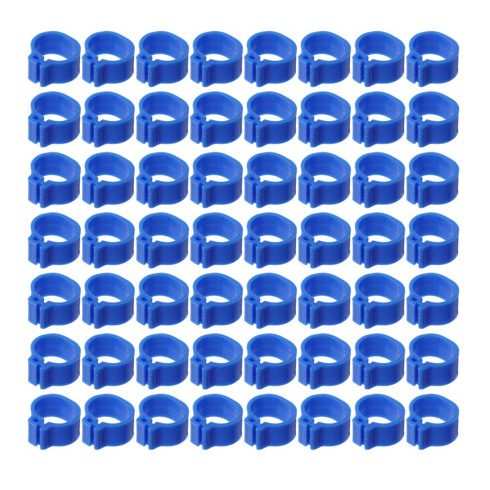100Pcs Lightweight Plastic Pigeon Leg Rings Foot Rings for Bird Use