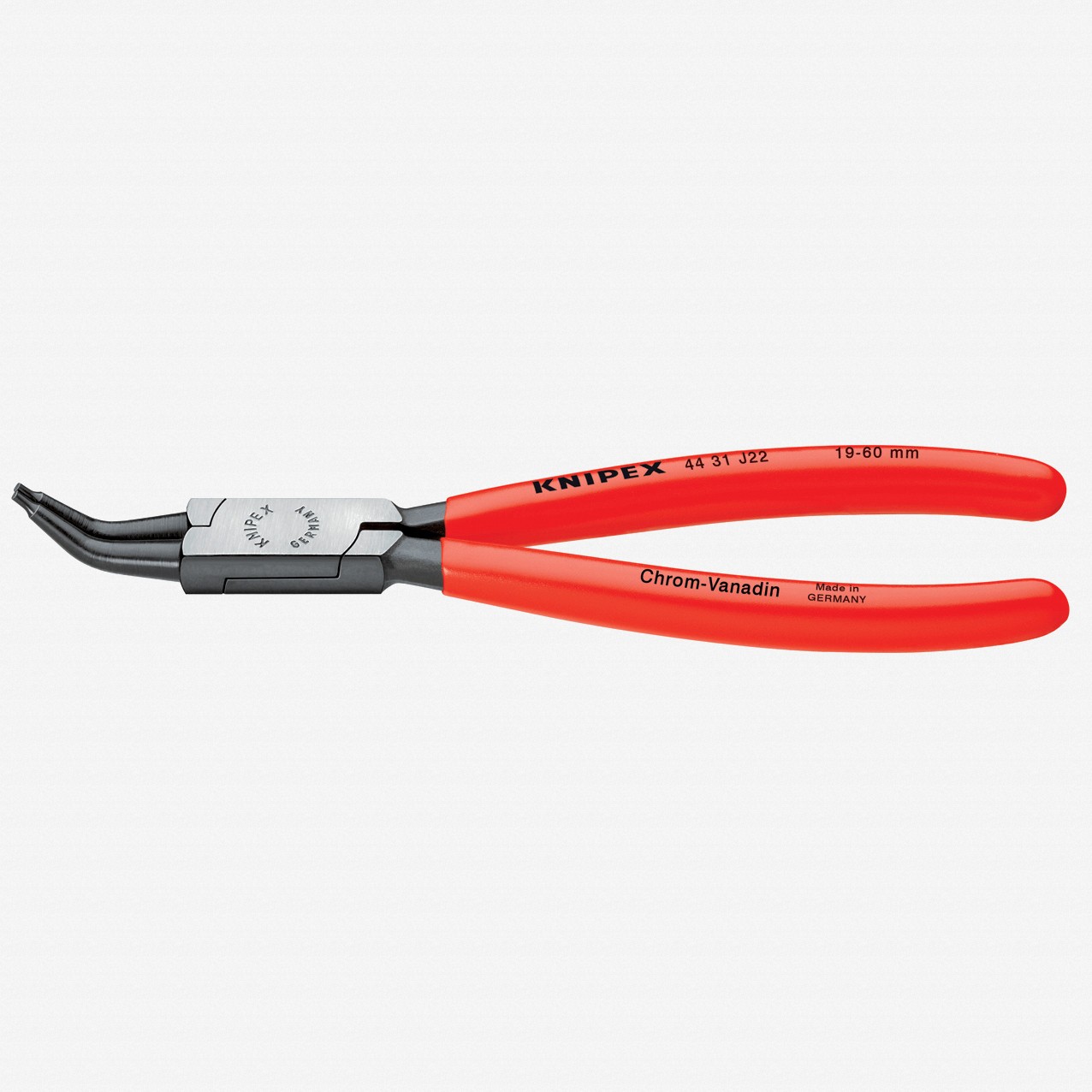 Knipex 45 Degree Angled Tip Internal Circlip Pliers 8-13 mm dia - Plastic Grip
