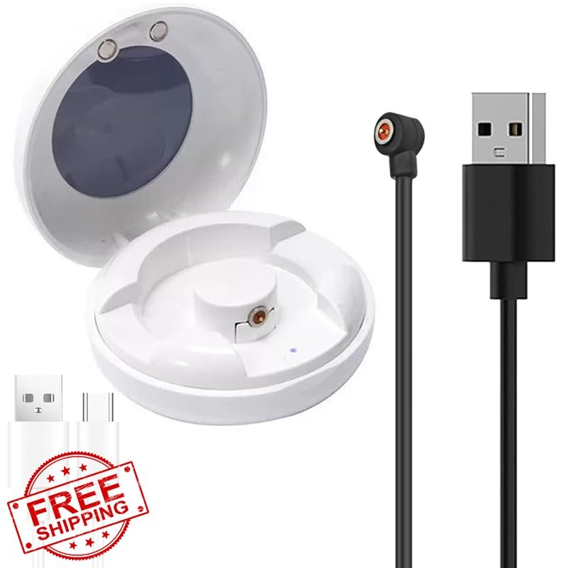 Herz P1 Smart Ring Charger Magnetic Charging Box Cable 2 Pack