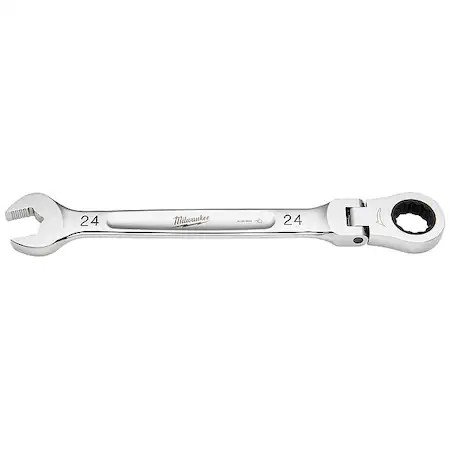 Milwaukee Tool 45-96-9624 24Mm Metric Flex Head Ratcheting Combination Wrench