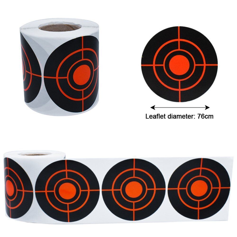 100/1000Pcs 3" Shooting Self Adhesive Targets Splatter Reactive Target Stickers