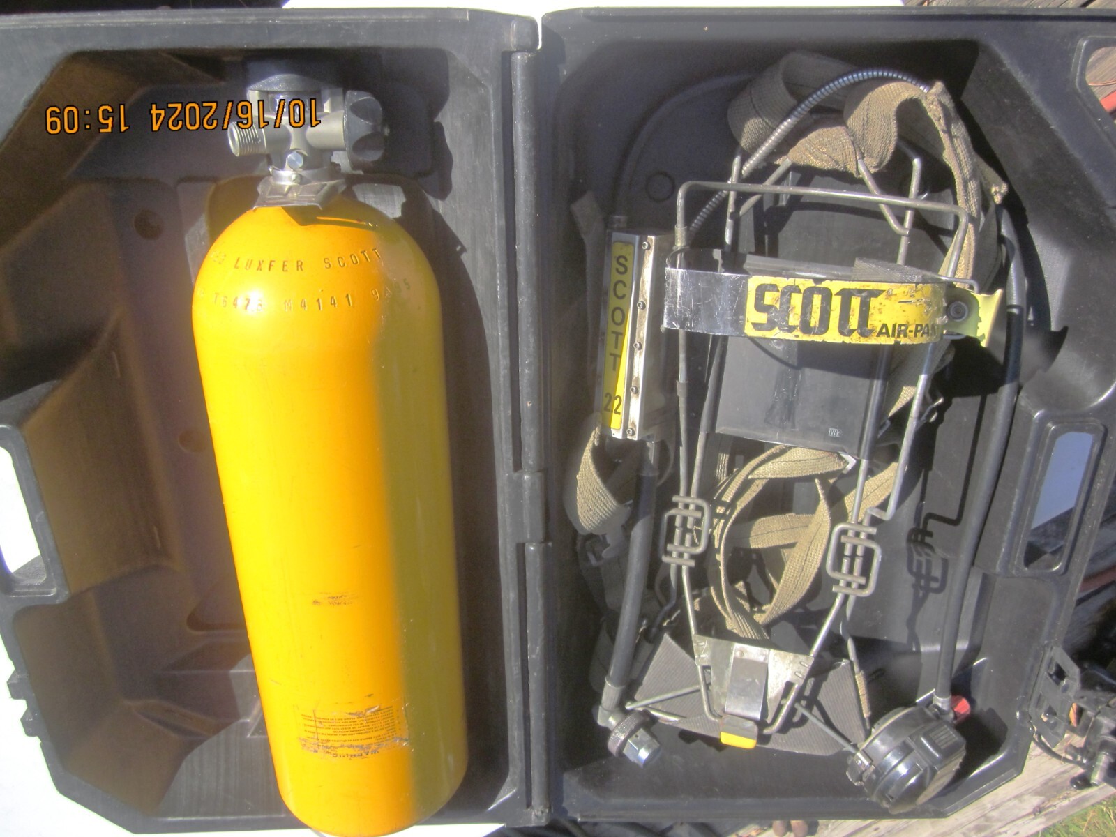 Scott AIR-PAK, air cylinder, harness and case