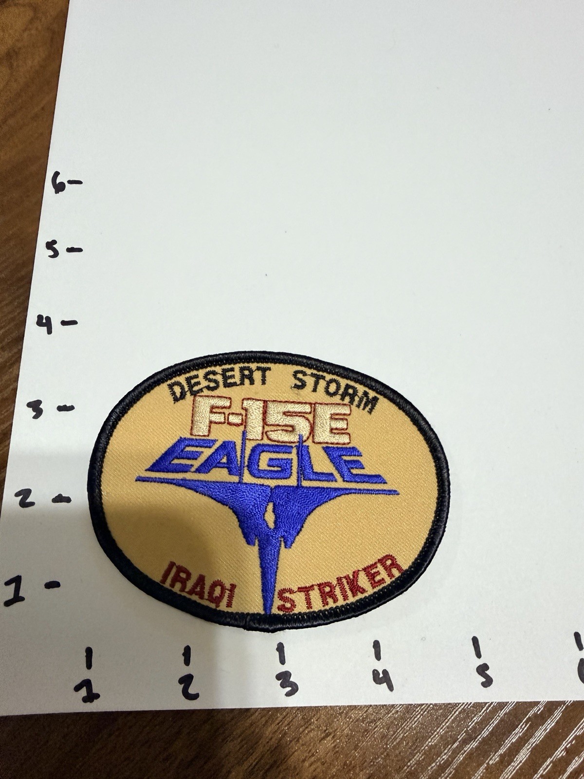 Desert Storm Patch F 15 E EAGLE IRAQI STRIKER  COLOR NEW