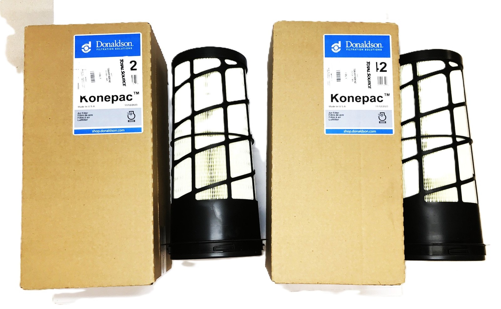 Total Source Forklift Hyster Air Filter HY1620142 [Lot of 2] NOS