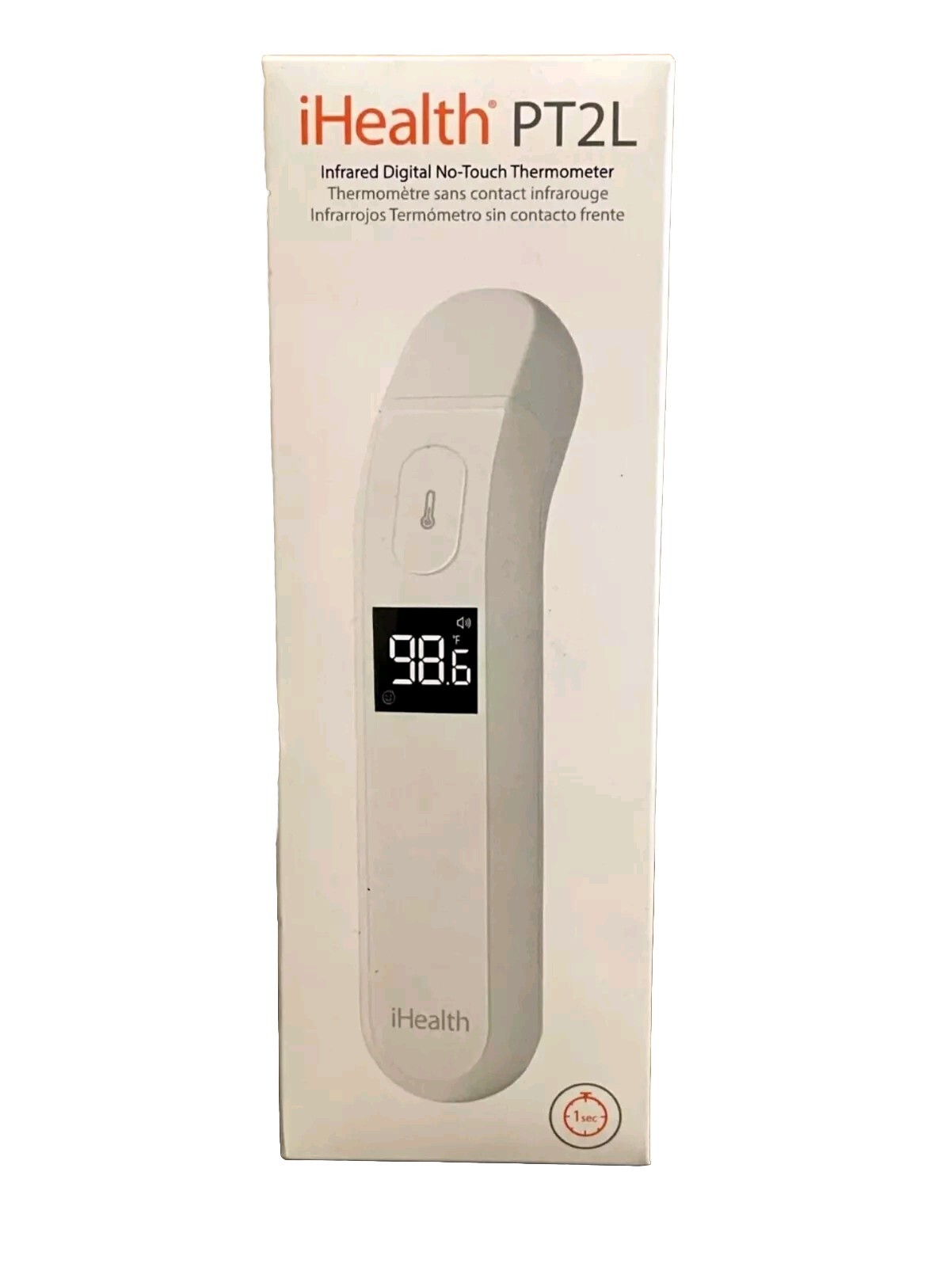 iHealth PT2L Infrared Touchless Adult/Baby/Kids Thermometer Digital No Touch New