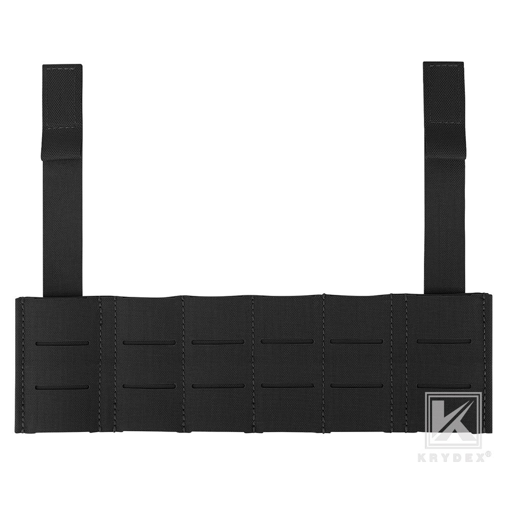 KRYDEX MOLLE Panel Front Chest Bridge Holder Black for D3CR MK3 MK4 UW SOP