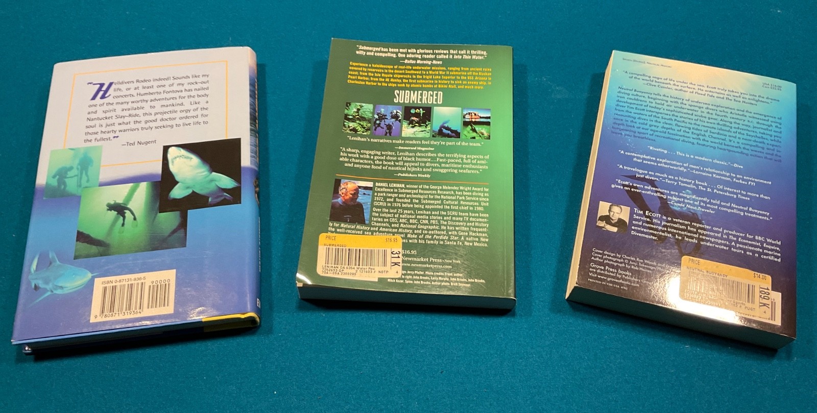 Neutral Bouyancy,Submerged & Helldiver's Rodeo Books