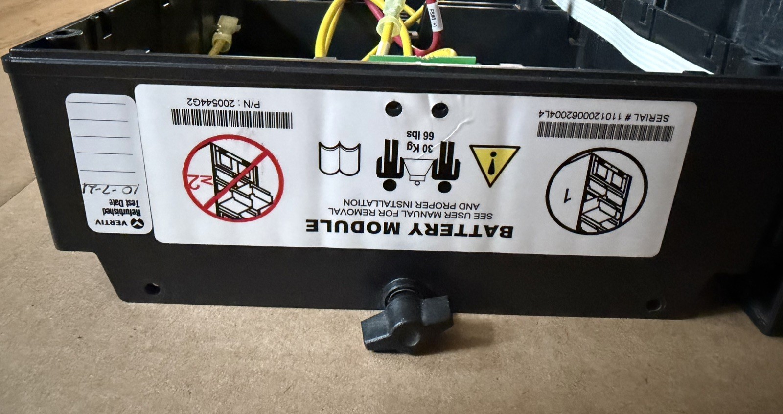 Empty Liebert Nfinity 200544G2 Battery Module, NBATTMOD, Ready for new batteries