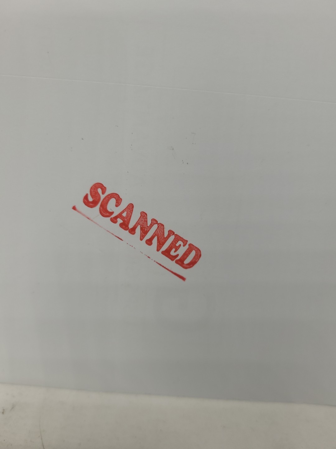 Self-inlimg Stamper "SCANNED" Red Ink