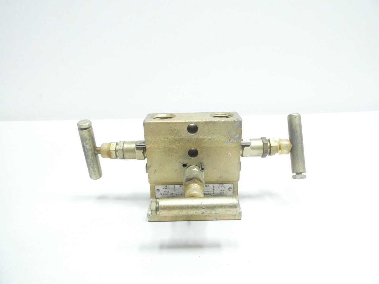 Anderson Greenwood M4TVC 02-2550-510 Instrument Manifold 6000psi