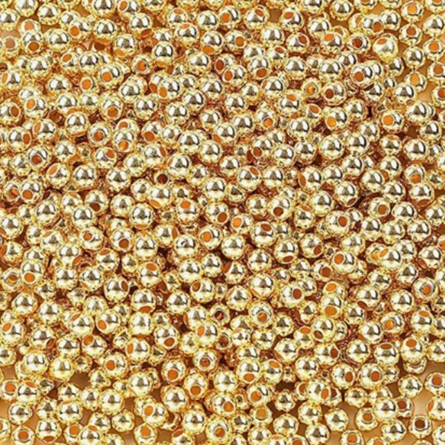 Gold fly tying beads 2.5mm 3mm 4mm