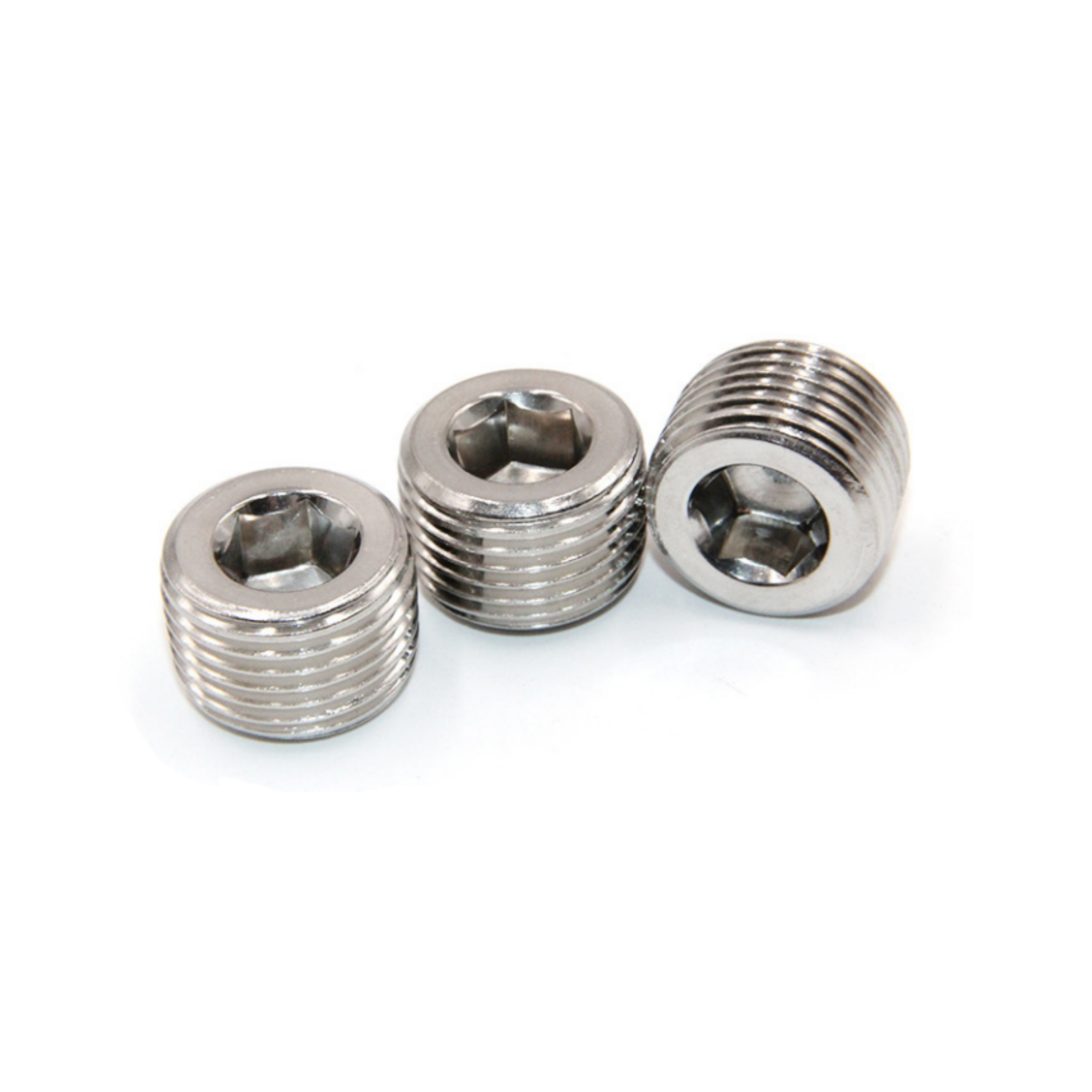 5pcs Hex Countersunk Plug Socket Head Stainless Steel Pipe 3/8" NPT Male Thread