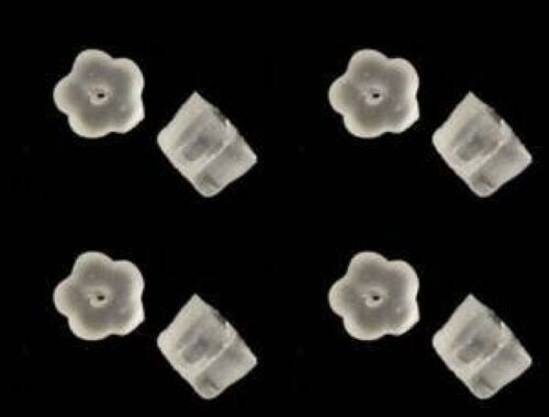 UnCommon Artistry Petal-Eze Flower Style Rubber Earring Backs Bulk Pack of 1000