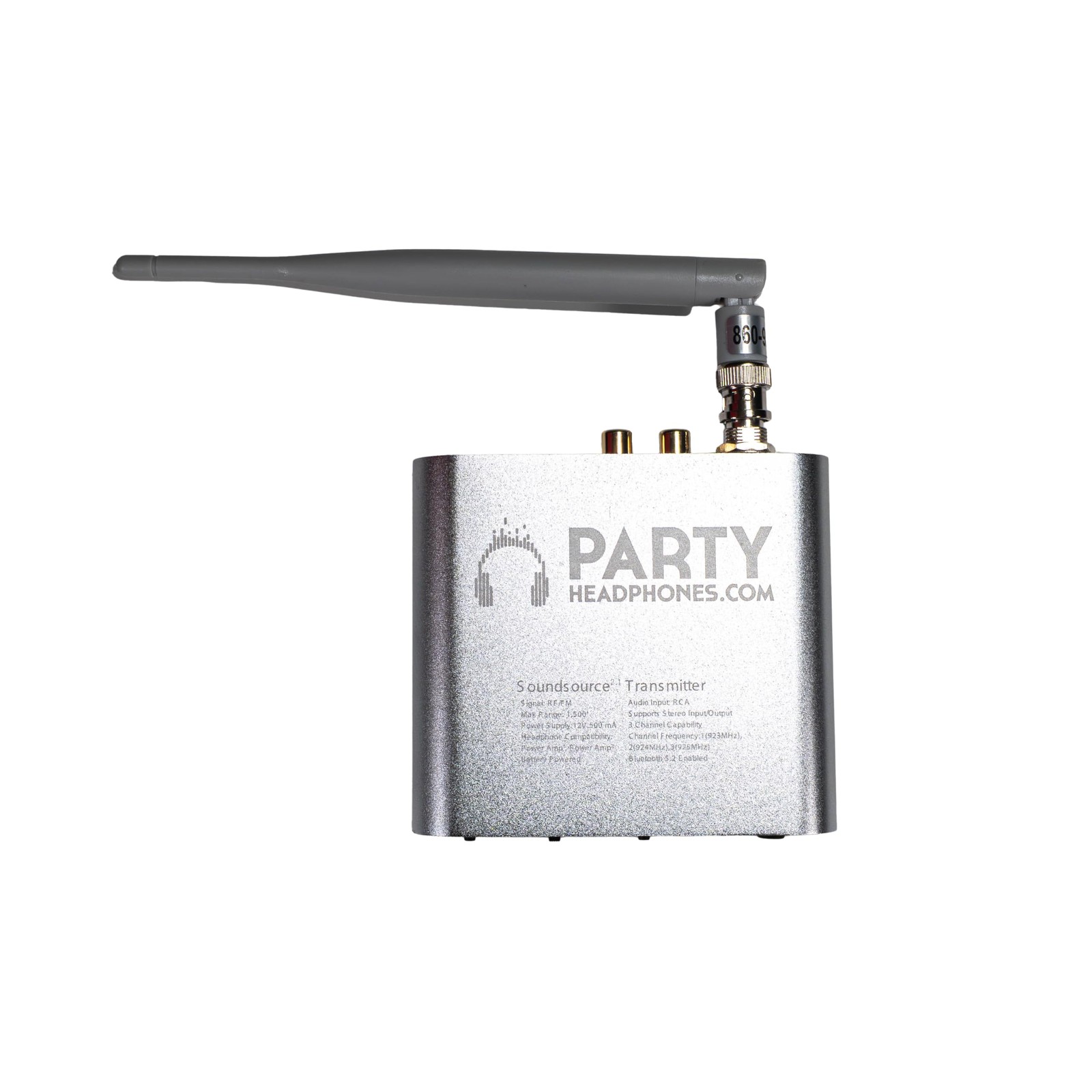 Party Headphones SS2.1 Silent Disco Transmitter Bluetooth 5.2 & RCA Audio Input