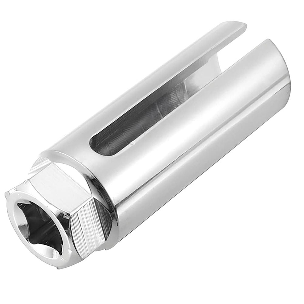 Silver Car Oxygen Sensor Socket 22mm 7/8 in O2 Sensor Removal Tool Universal