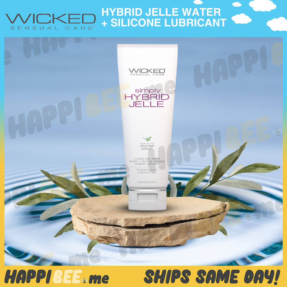 WICKED Simply HYBRID JELLE Silicone Water Liquid Lubricant🍯Gel Glide Anal Lube
