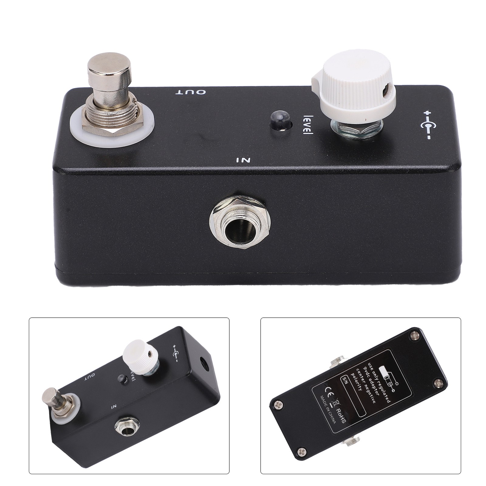 Guitar Volume Effect Pedal Knob Control Attenuator With True Bypass Tuning