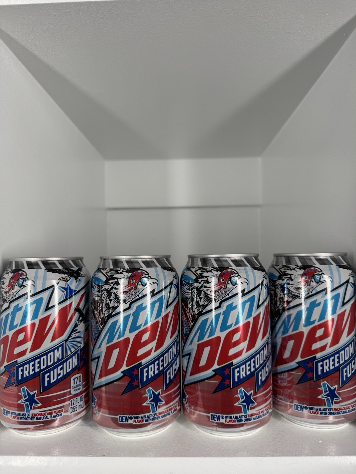 Limited Edition Mnt Dew Freedom Fusion 4 12oz Cans
