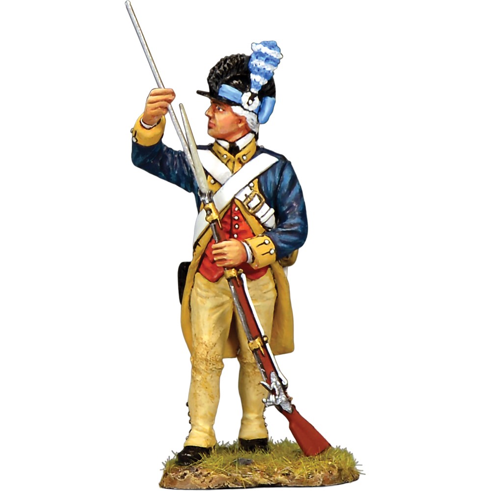 Washington's Guard Co. Standing w/ Ramrod 1/30 Figure K&C (AR082)