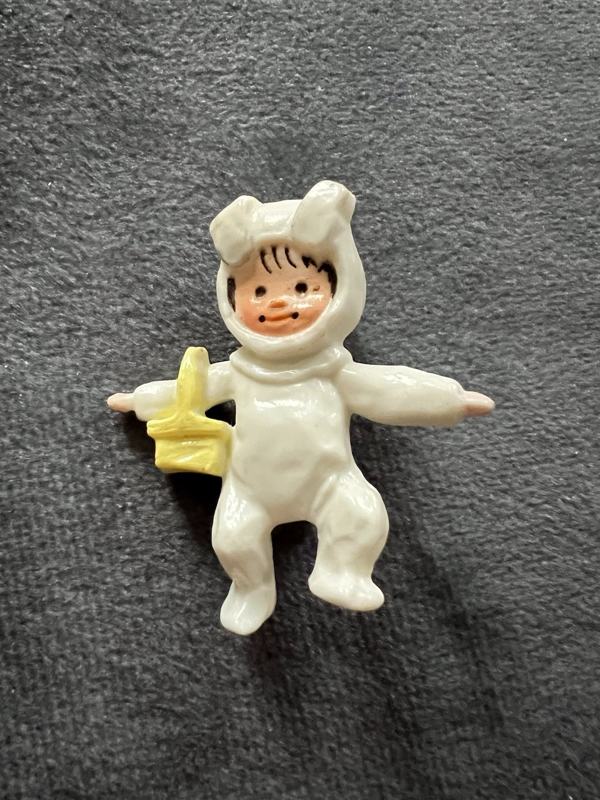 Vintage Hallmark Easter Bunny Child Costume Lapel Pin Brooch