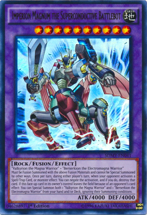 Yugioh! LP Imperion Magnum the Superconductive Battlebot - SDMY-EN041 - Ultra Ra