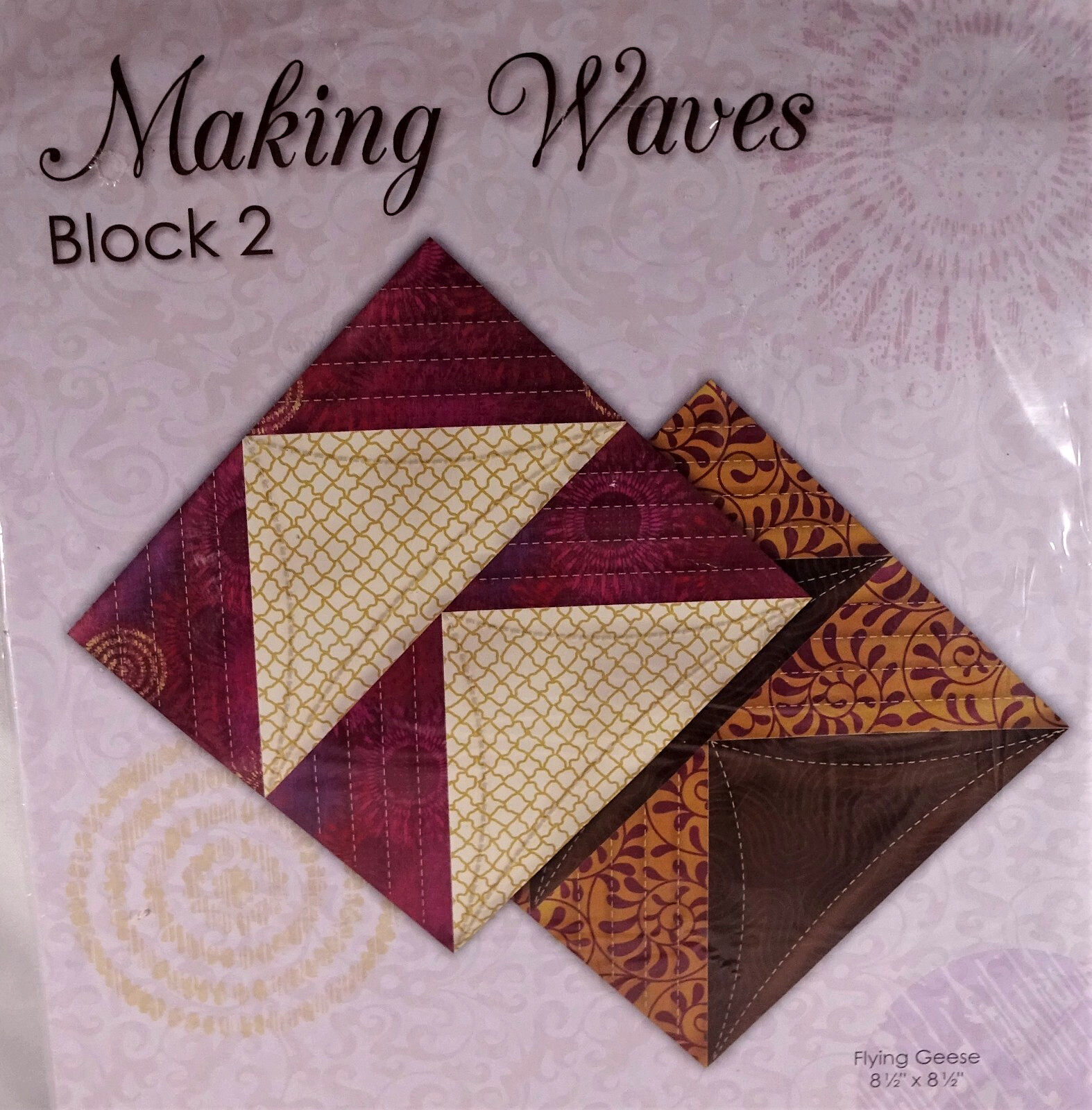 Jo-Ann Quilt Blocks Making Waves Flying Geese Block 2 Sewing Quilting