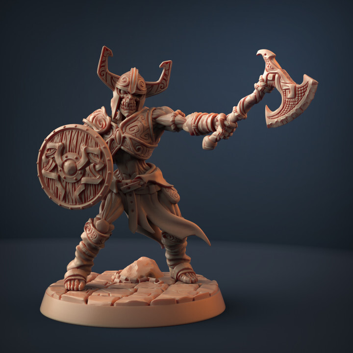Undead Draugar B Helmet - Artisan Guild - Fantasy Dungeons and Dragons Mini