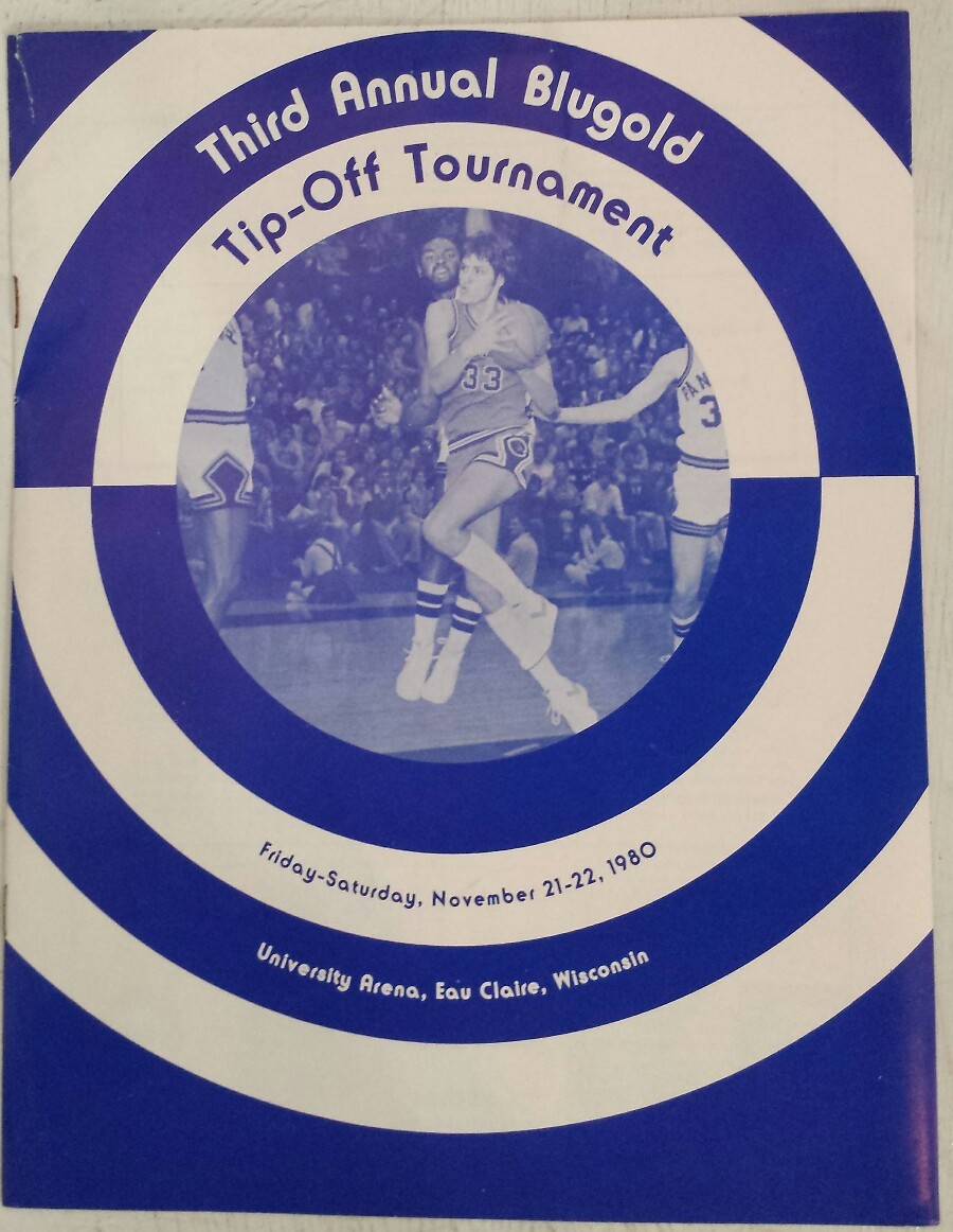 1980 Third Annual Blugold Tip-Off Tournament Program with Scorecard, Wisconsin