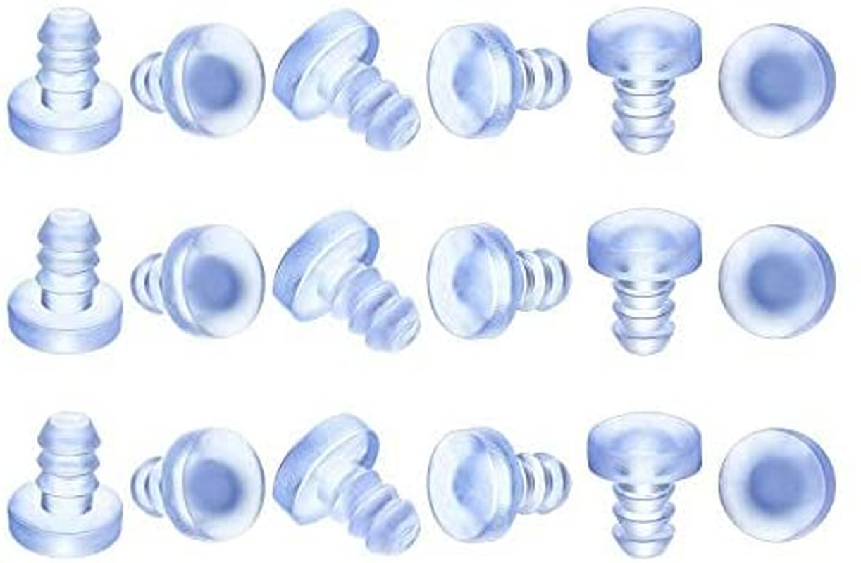 100 Pieces Glass Table Top Bumpers Soft Stem Bumper anti Collision Embedded
