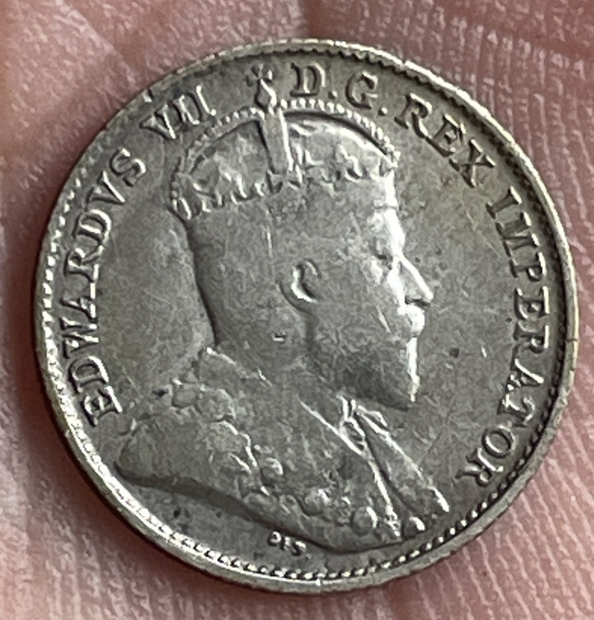 CANADA 1907 5 CENTS SILVER VERY NICE CONDITION G