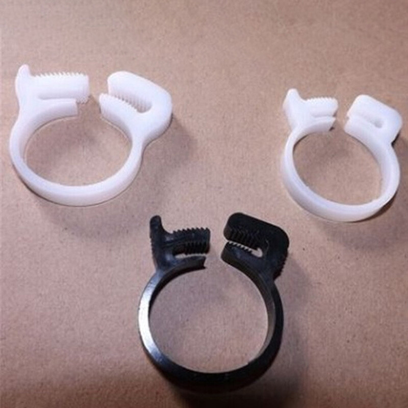 P Clip Black White Plastic Pclip Clamp Hose Cable Holder Conduit Tidy Fastener