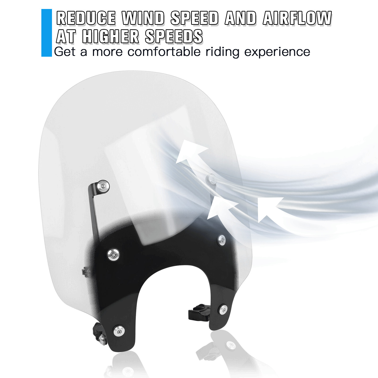 Compatible With Harley Nightster RH975 2022-2026 Windscreen Windshield w/Bracket