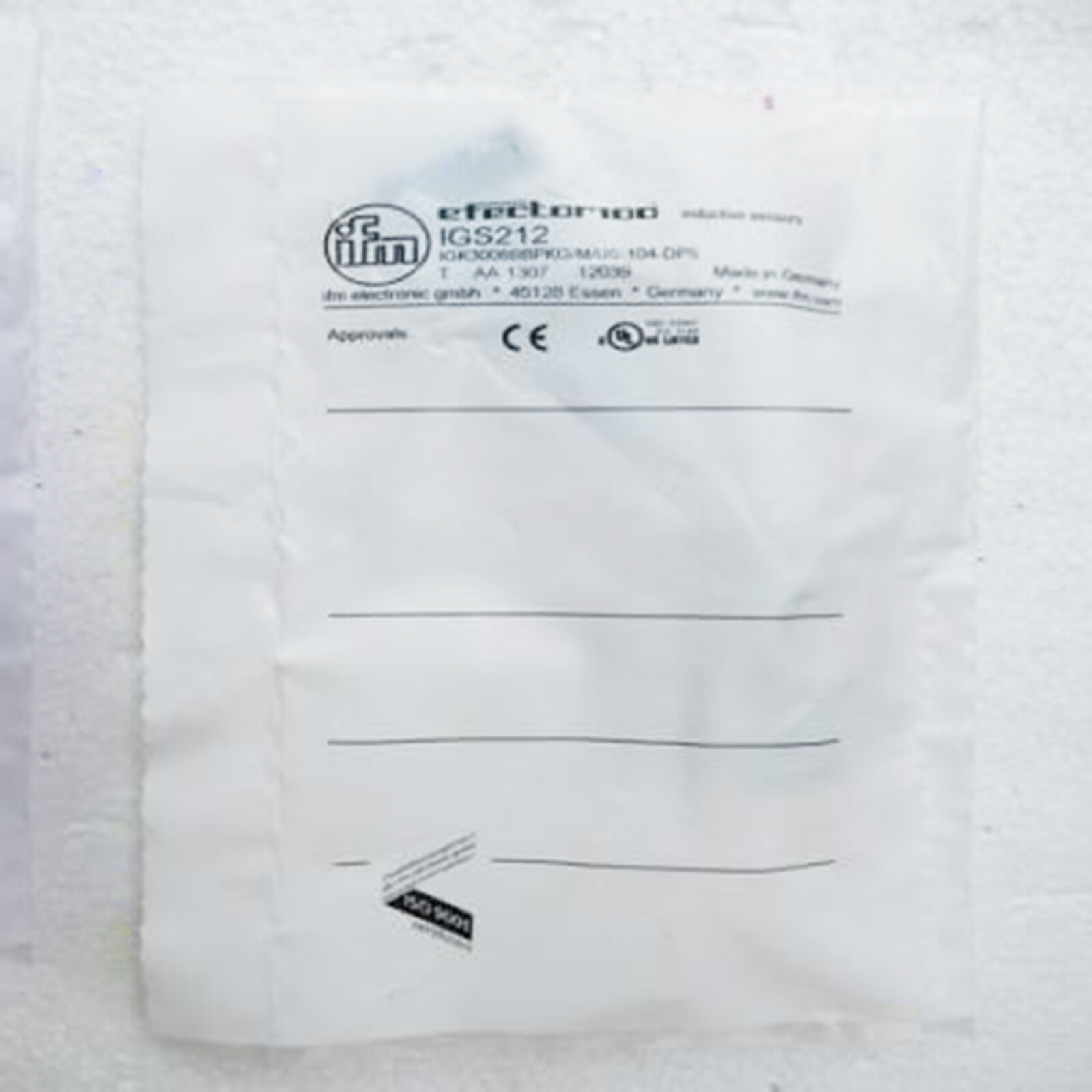 IFM IGS212 Inductive Sensor 10...36 DC PNP New