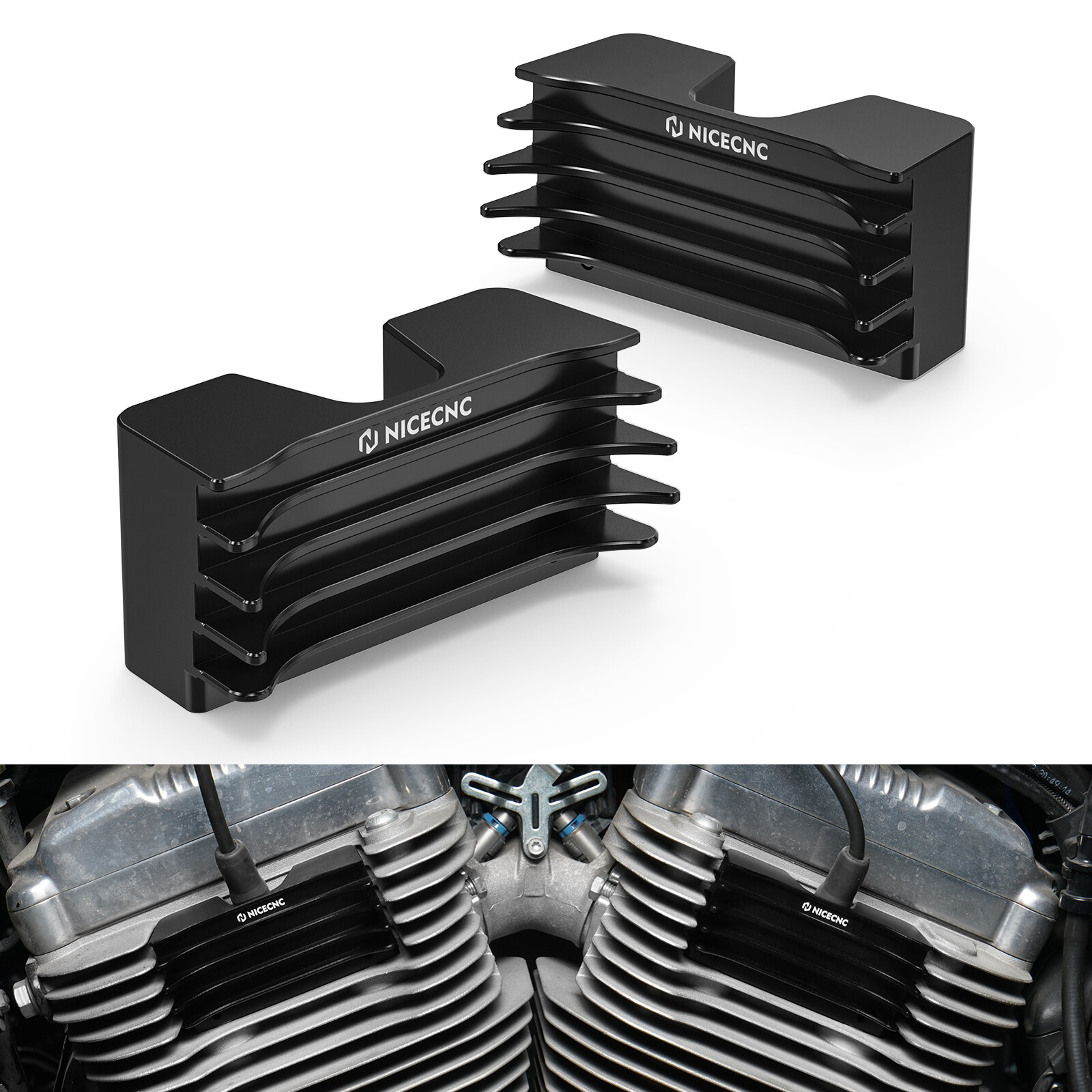 CNC Spark Plug Head Bolt Covers For Harley Forty Eight XL1200X 2010-2021 2022