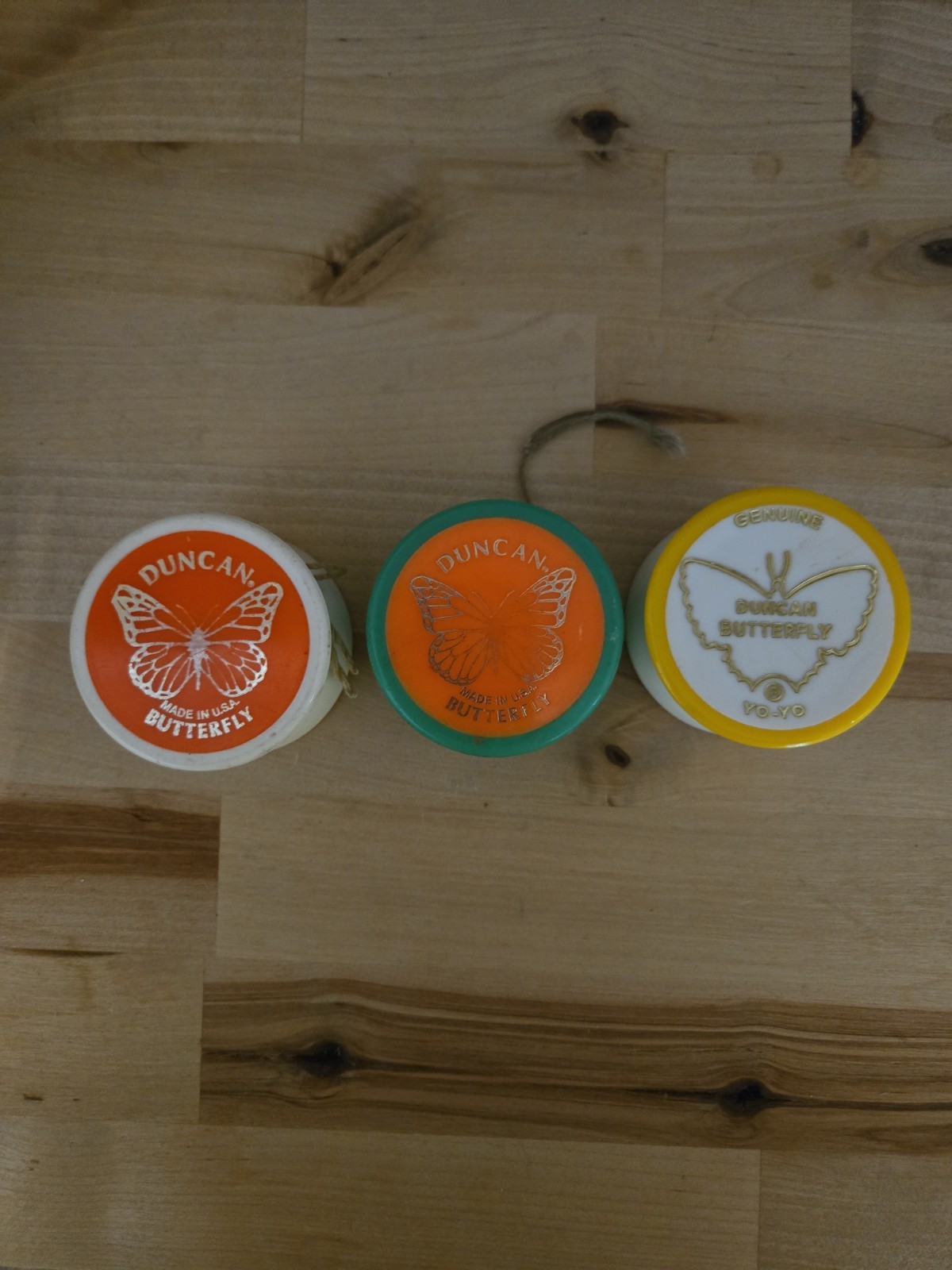 VINTAGE Duncan Butterfly Yoyo Lot 1960's & 1970's made In The USA