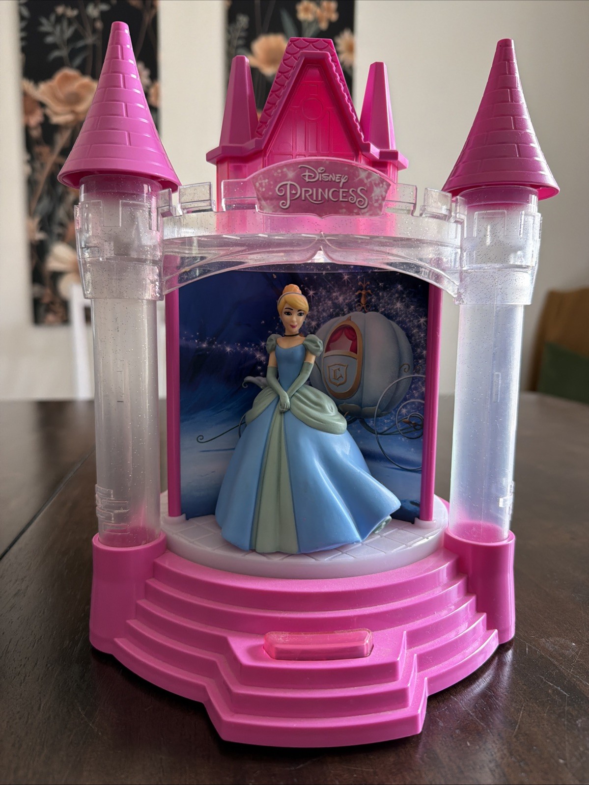 Disney Princess Light Sound Musical Carousel Palace Belle Cinderella Ariel