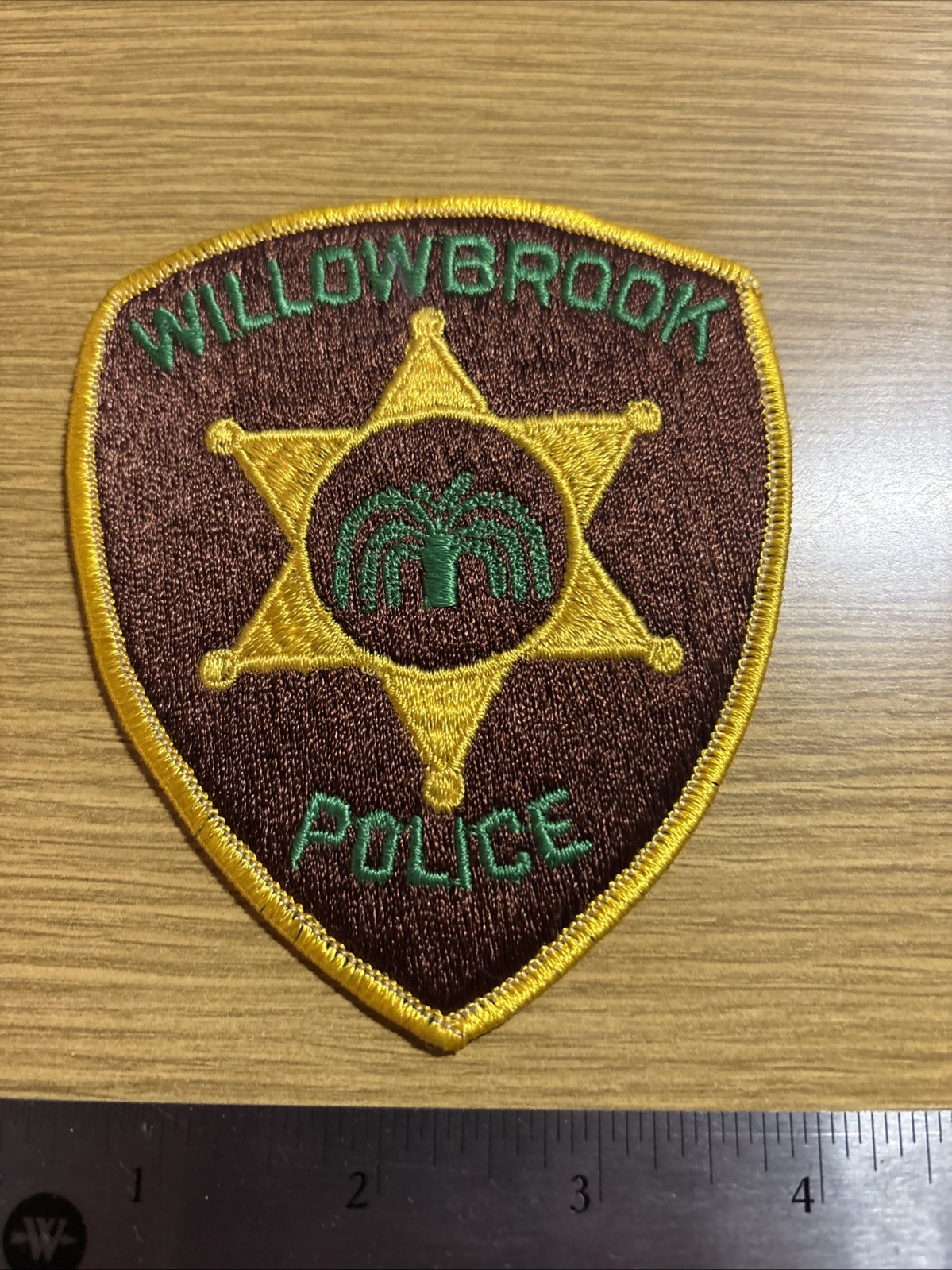 Willowbrook Illinois Police Patch Historical Memoribilia