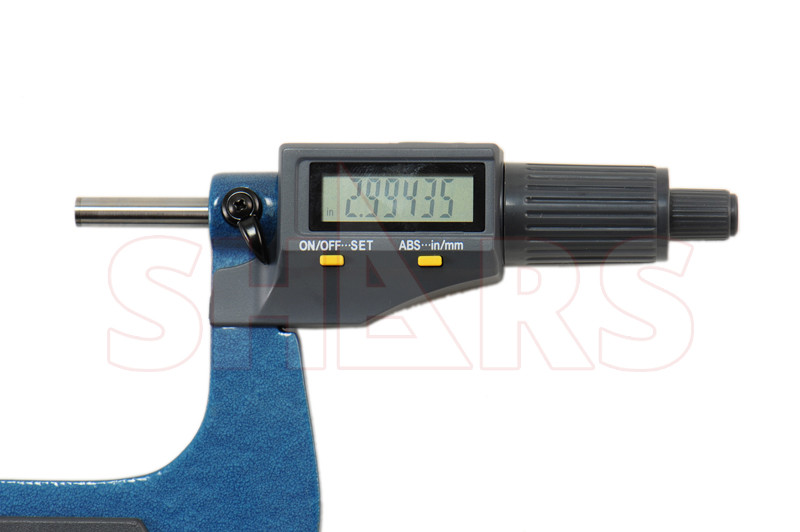 Shars 3-4" 0.00005" Digital Electronic Outside Micrometer Carbide Tip P]