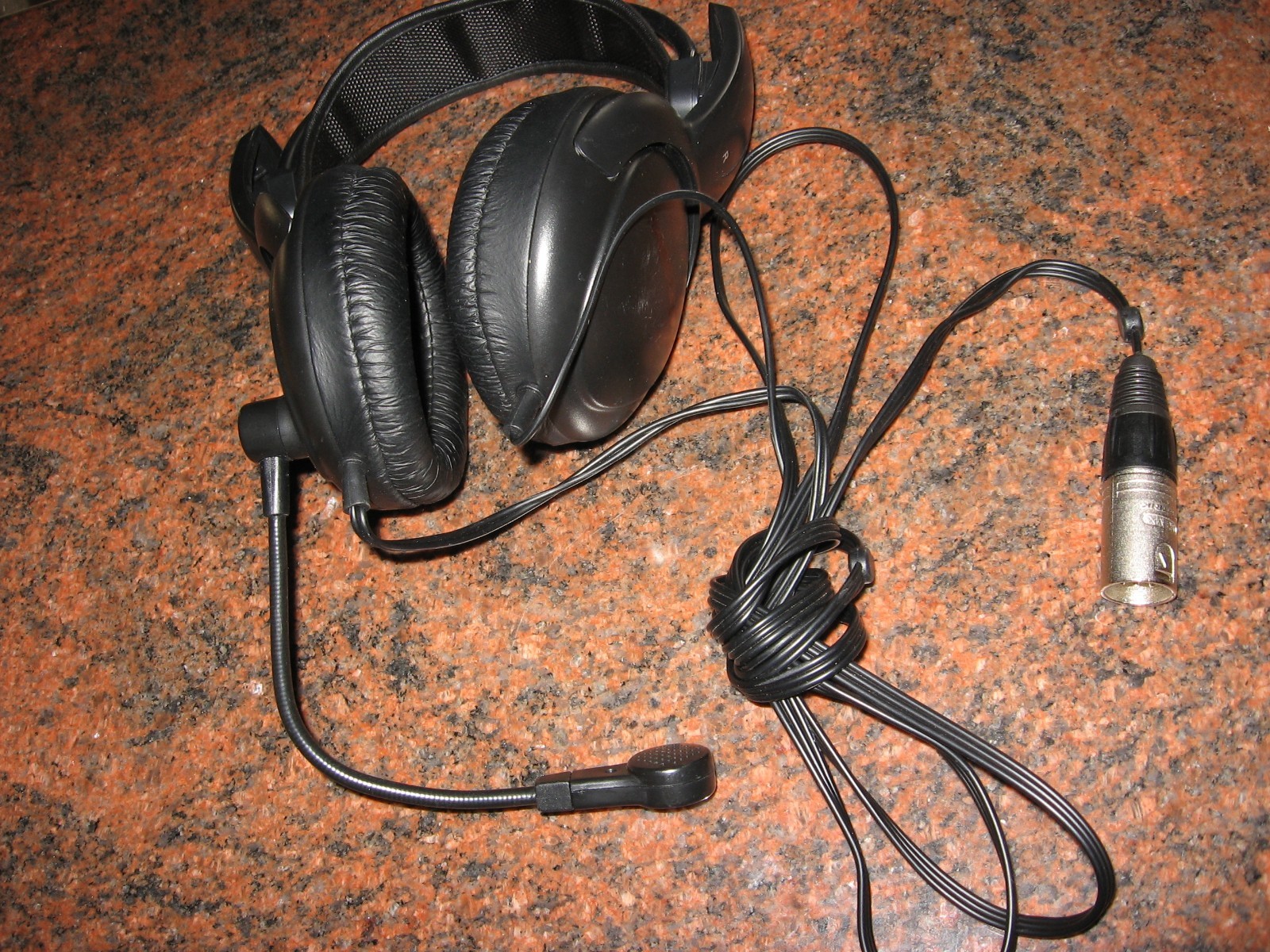 Clearcom Double Muff headphones 4/5-pin XLR RTS BTR STEREO! headset