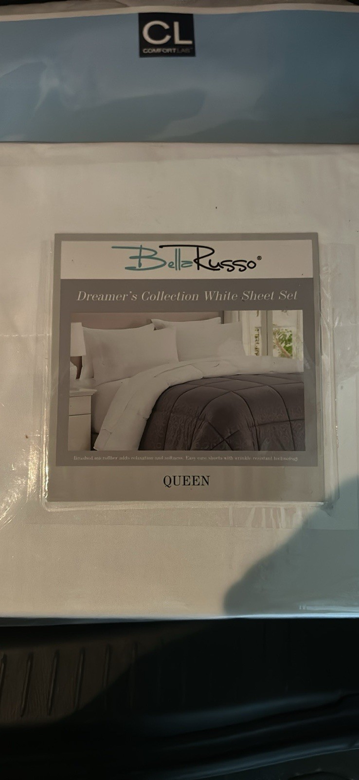 BELLA RUSSO BRAND NEW WHITE QUEEN SIZE SHEET SET Dream Collection