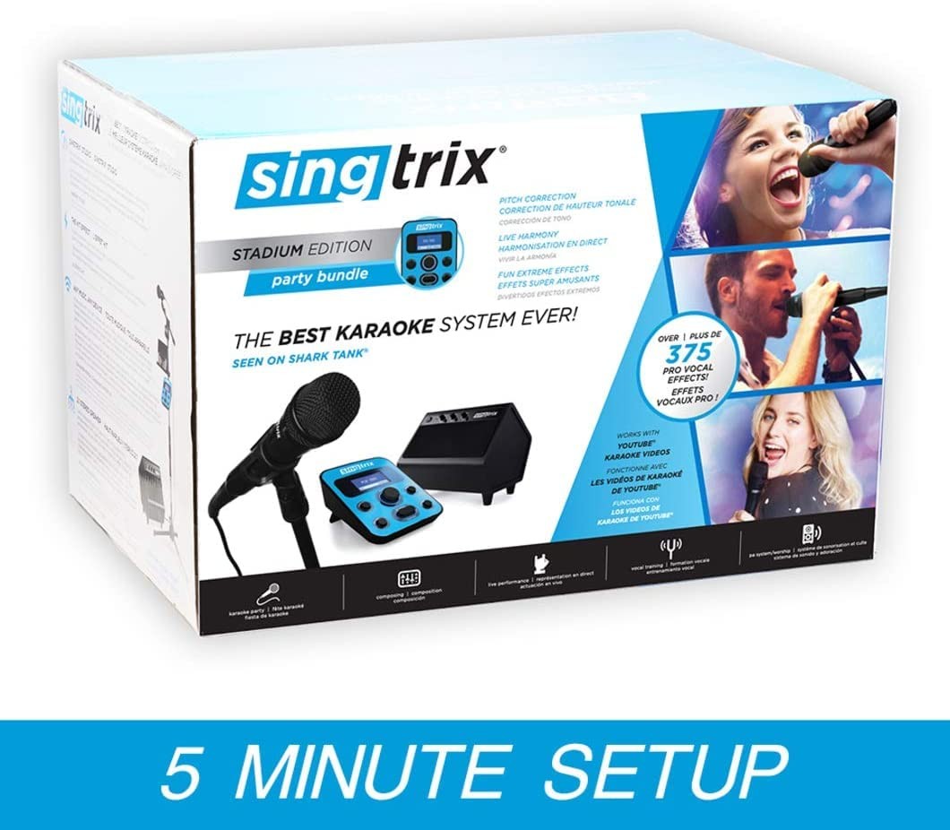 Singtrix Party Bundle, Includes All Colors: Orange, Pink, Blue & Black
